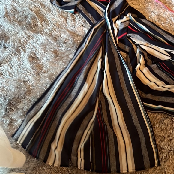 Monteau One-piece pantsuit, striped, Size Small #10185 - Picture 7 of 7